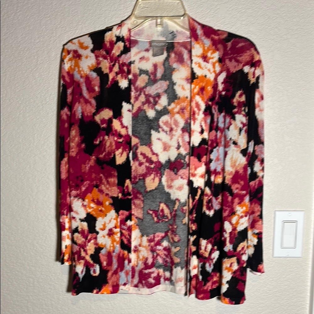 Chico's Multicolor Knit Cardigan